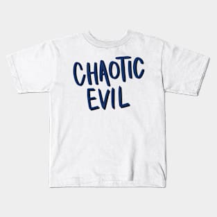 Chaotic Evil Alignment Handwritten Kids T-Shirt